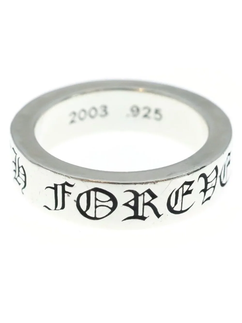 Chrome Hearts Spacer Forever Ring Silver